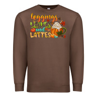 Chestnut leaves and lattes Premium Sweatshirt - CowGirlArtShop