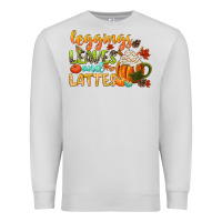 Dove Grey leaves and lattes Premium Sweatshirt - CowGirlArtShop