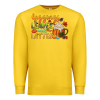 Lemon leaves and lattes Premium Sweatshirt - CowGirlArtShop