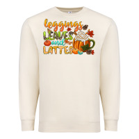 Sandshell leaves and lattes Premium Sweatshirt - CowGirlArtShop