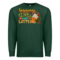 Sports Green leaves and lattes Premium Sweatshirt - CowGirlArtShop