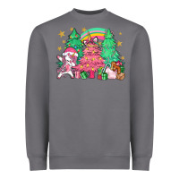 Storm Unicorn Christmas trees Heavyweight Sweatshirt - NancyCooperArtShop