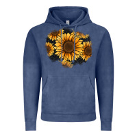 Vintage Denim sunflower patch Vintage Hoodie - Jasminsmagicworld