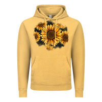 Vintage Mustard sunflower patch Vintage Hoodie - Jasminsmagicworld