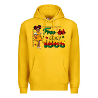 Lemon free ish since 1865 black girl peekaboo juneteenth Premium Hoodie - CowGirlArtShop