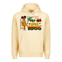 Pina Colada free ish since 1865 black girl peekaboo juneteenth Premium Hoodie - CowGirlArtShop