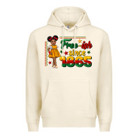 Tofu free ish since 1865 black girl peekaboo juneteenth Premium Hoodie - CowGirlArtShop