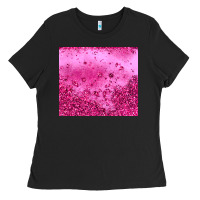 Black pink glitter Ladies Tee - JahusDesignShop