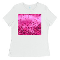 White pink glitter Ladies Tee - JahusDesignShop