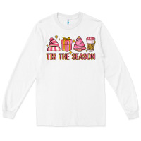 White tis the season Long Sleeve Tee - MaliasSmallBusiness