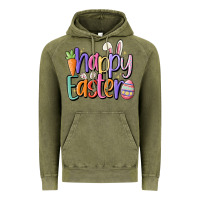 Vintage Olive happy easter Vintage Hoodie - MaliasSmallBusiness