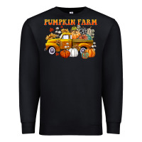 Black pumpkin farm Premium Sweatshirt - CowGirlArtShop