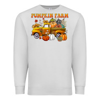 Dove Grey pumpkin farm Premium Sweatshirt - CowGirlArtShop