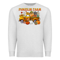 Oatmeal Heather pumpkin farm Premium Sweatshirt - CowGirlArtShop