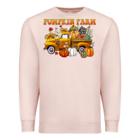 Pale Pink pumpkin farm Premium Sweatshirt - CowGirlArtShop
