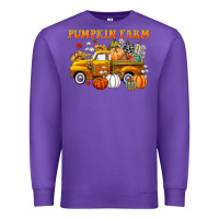 Purple pumpkin farm Premium Sweatshirt - CowGirlArtShop