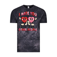 Cloud Black i hate you less than other people Vintage Tee - MaliasSmallBusiness