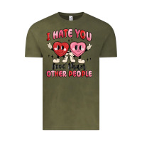 Vintage Olive i hate you less than other people Vintage Tee - MaliasSmallBusiness