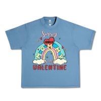 Pebble Blue sorry girls mommy is valentine Urban Heavy Tee - MaliasSmallBusiness