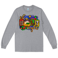 Heather Grey oh holy night with baby jesus for christmas Long Sleeve Tee - MaliasSmallBusiness