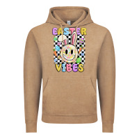 Vintage Coffee easter vibes smiley face Vintage Hoodie - MaliasSmallBusiness
