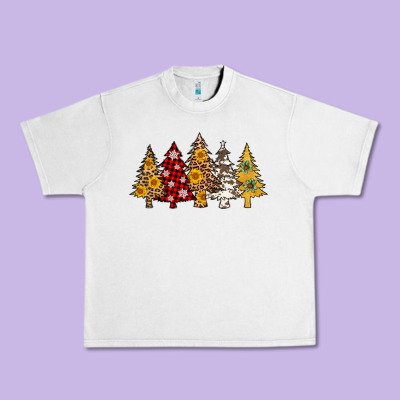 Leopard Christmas Trees Urban Heavy Tee Designed By Adodesignshop