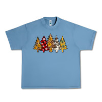 Pebble Blue leopard christmas trees Urban Heavy Tee - AdoDesignShop