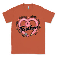 Copper valentine's day pencil heart teacher quotes Classic Tee - MaliasSmallBusiness