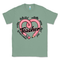 Sage valentine's day pencil heart teacher quotes Classic Tee - MaliasSmallBusiness