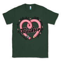 Sports Green valentine's day pencil heart teacher quotes Classic Tee - MaliasSmallBusiness
