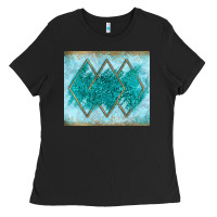 Turquoise Glitter Ladies Tee | Teevron