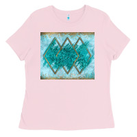 Bubblegum Pink turquoise glitter Ladies Tee - JahusDesignShop