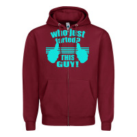 Burgundy Who Just Farted This Guy Zipper Hoodie - Bettercallsaul