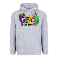 Heather Grey cajun to the core mardi gras Heavyweight Hoodie - CowGirlArtShop