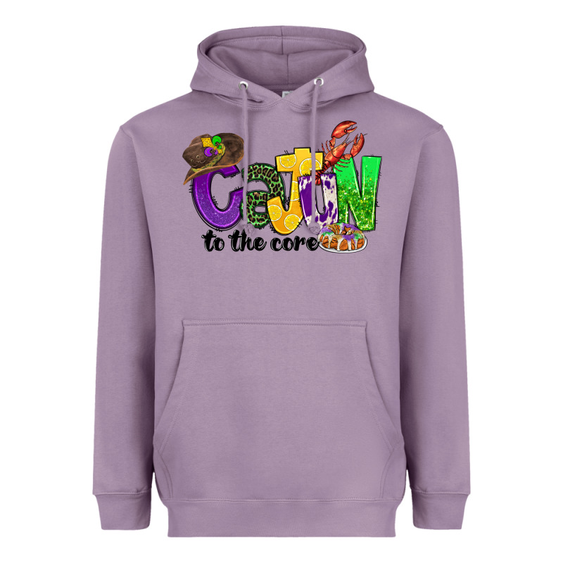 Cajun To The Core Mardi Gras Heavyweight Hoodie by CowGirlArtShop | Teevron