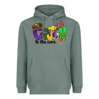 Sage cajun to the core mardi gras Heavyweight Hoodie - CowGirlArtShop