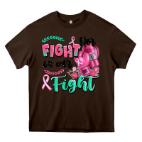 Chocolate Brown her fight is our fight Heavy Core Tee - Artiststas