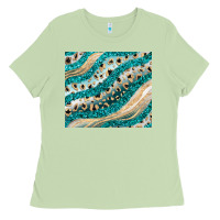 Matcha turquoise glitter Ladies Tee - JahusDesignShop
