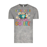 Cloud Rock great ideas come after coffee Vintage Tee - MaliasSmallBusiness