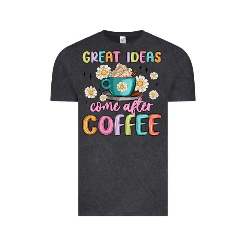 Great Ideas Come After Coffee Vintage Tee by MaliasSmallBusiness | Teevron