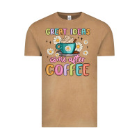 Vintage Camel great ideas come after coffee Vintage Tee - MaliasSmallBusiness