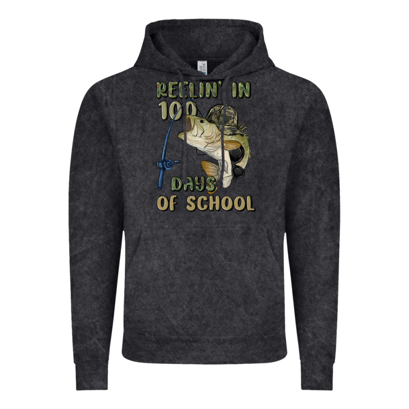 Reelin' In 100 Days Of School Vintage Hoodie by MaliasSmallBusiness | Teevron