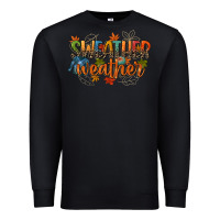 Black sweather weather Premium Sweatshirt - CowGirlArtShop