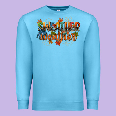 Sweather Weather Premium Sweatshirt Designed By Cowgirlartshop