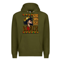 Army Green black king Premium Hoodie - CowGirlArtShop