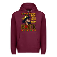 Burgundy black king Premium Hoodie - CowGirlArtShop