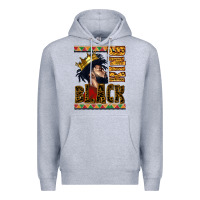 Heather Grey black king Premium Hoodie - CowGirlArtShop