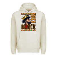 Oatmeal Heather black king Premium Hoodie - CowGirlArtShop