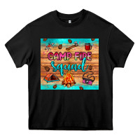 Black camp fire squad Heavy Core Tee - JahusDesignShop