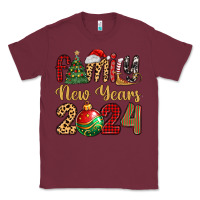 Burgundy family new years 2024 Classic Tee - MaliasSmallBusiness